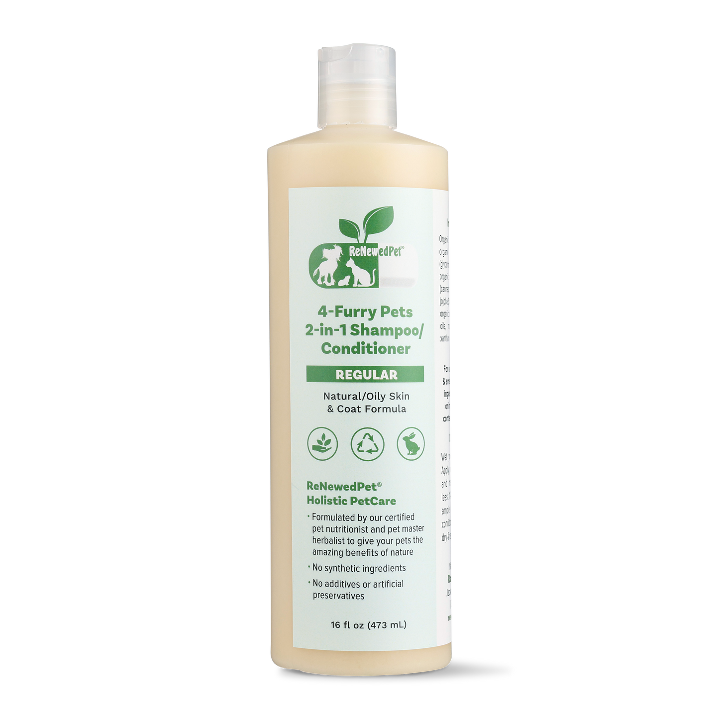 4-FURRY PETS 2-IN-1 *REGULAR SHAMPOO & CONDITIONER